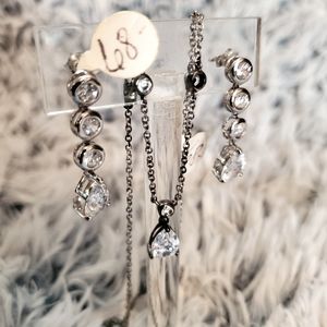 925 Silver Earrings/Necklace NWT